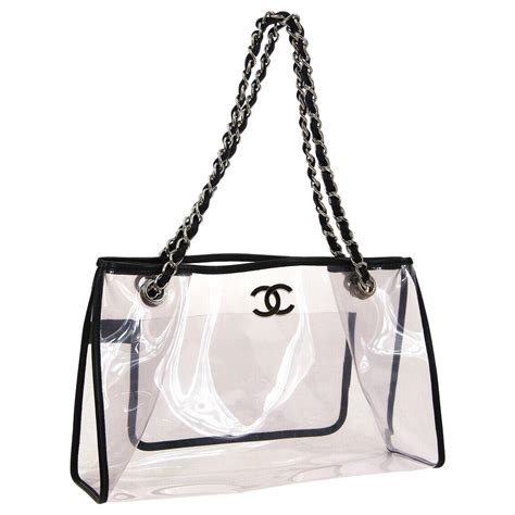 chanel bag transparent|chanel tote shopper bag.